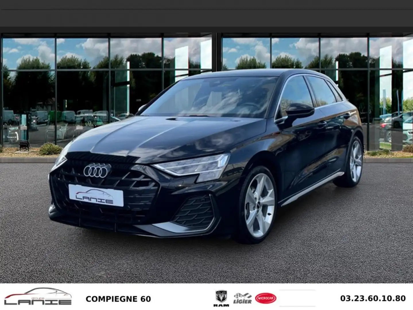 Audi A3 35 TDI 150 S tronic 7 S line Noir - 1