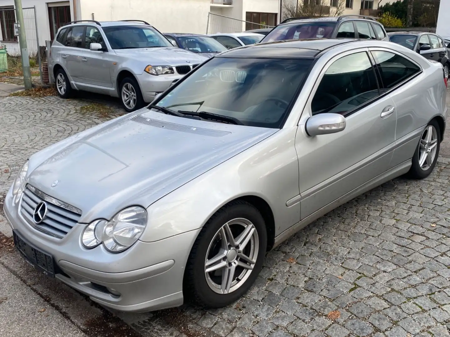 Mercedes-Benz C 180 Sportcoupe - Panoramadach - Leder Silber - 1