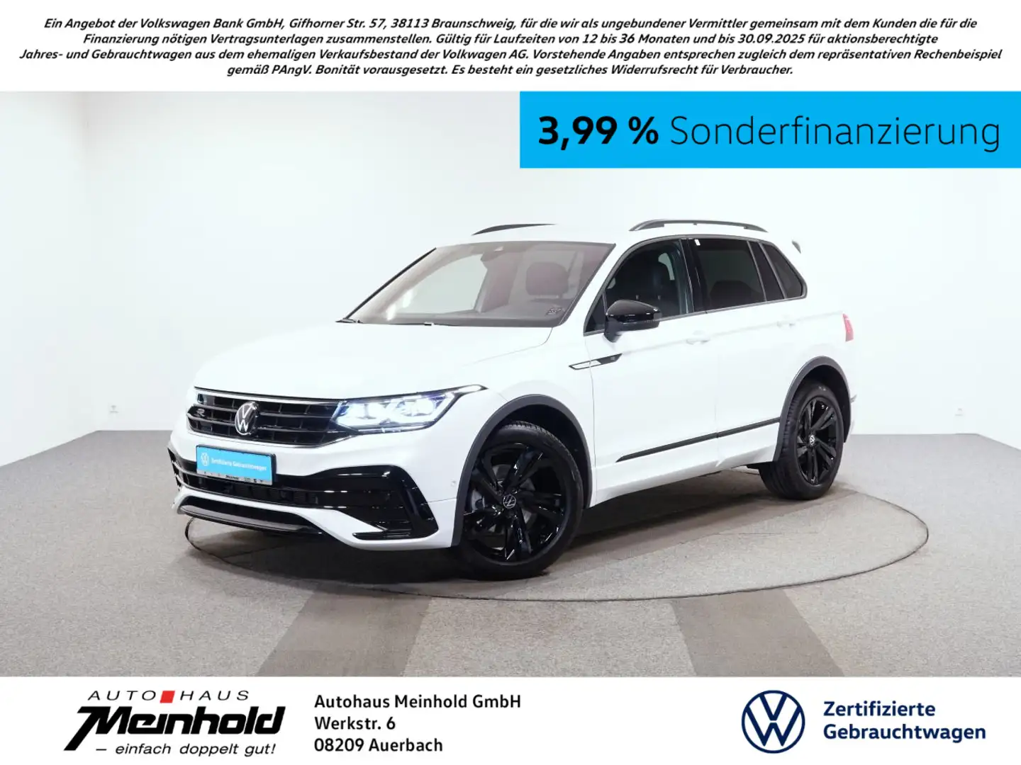Volkswagen Tiguan 2.0 TDI DSG R-Line Black Style,19",IQ,AHK Weiß - 1