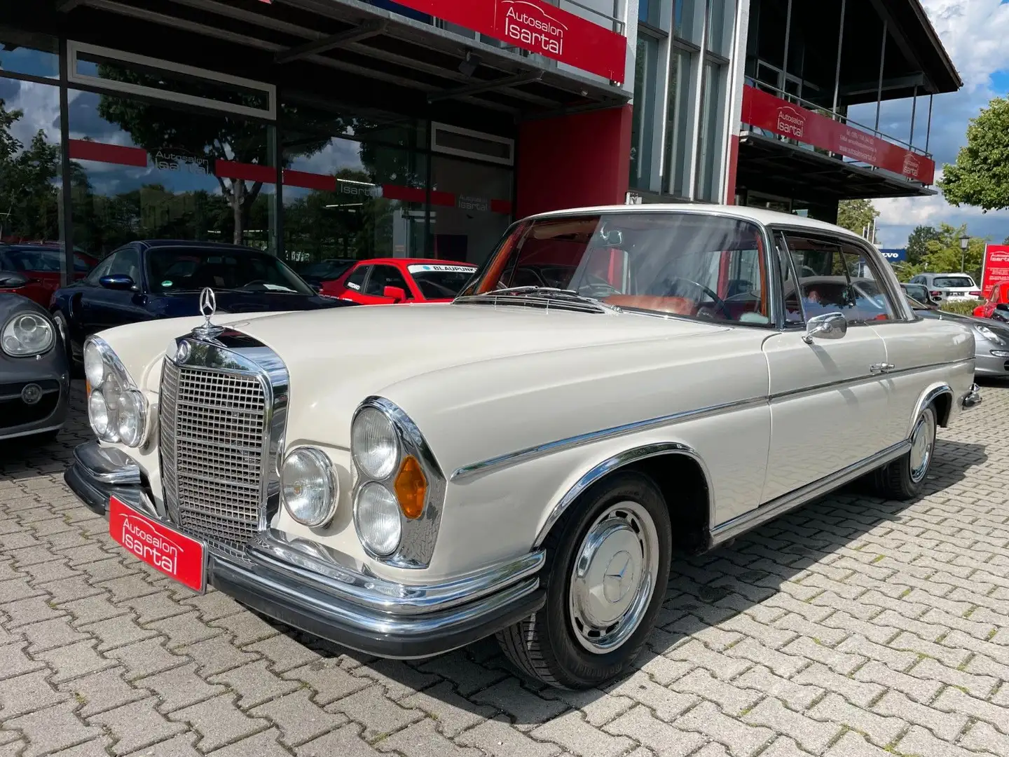 Mercedes-Benz 220 SEB/C - Schalter - Schiebedach - orig. Leder Blanc - 2