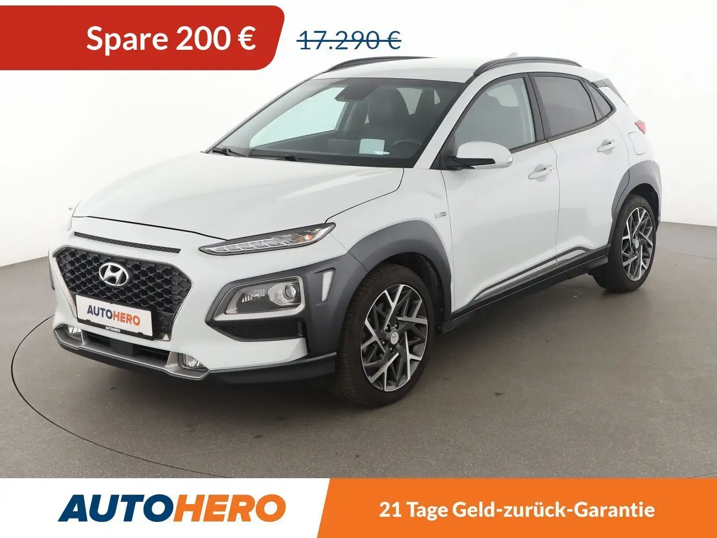 Hyundai KONA 1.6 Hybrid Premium 2WD Aut.*LED*NAVI*ACC*CAM*PDC* Weiß - 1