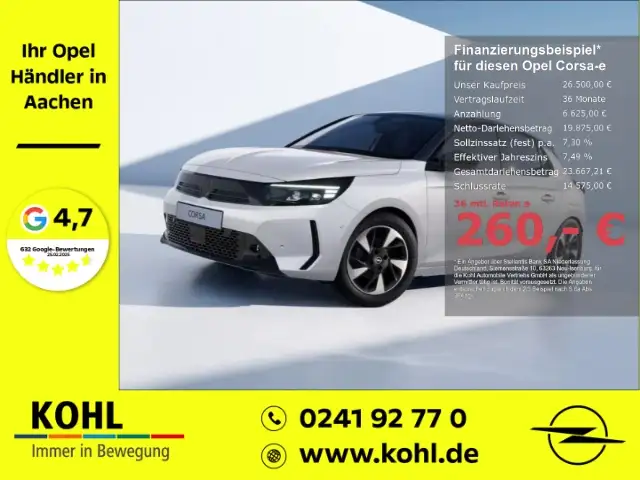 Opel Corsa-e GS 156PS 51kWh PDCv+h Klimaautom Allwetter Rückfah