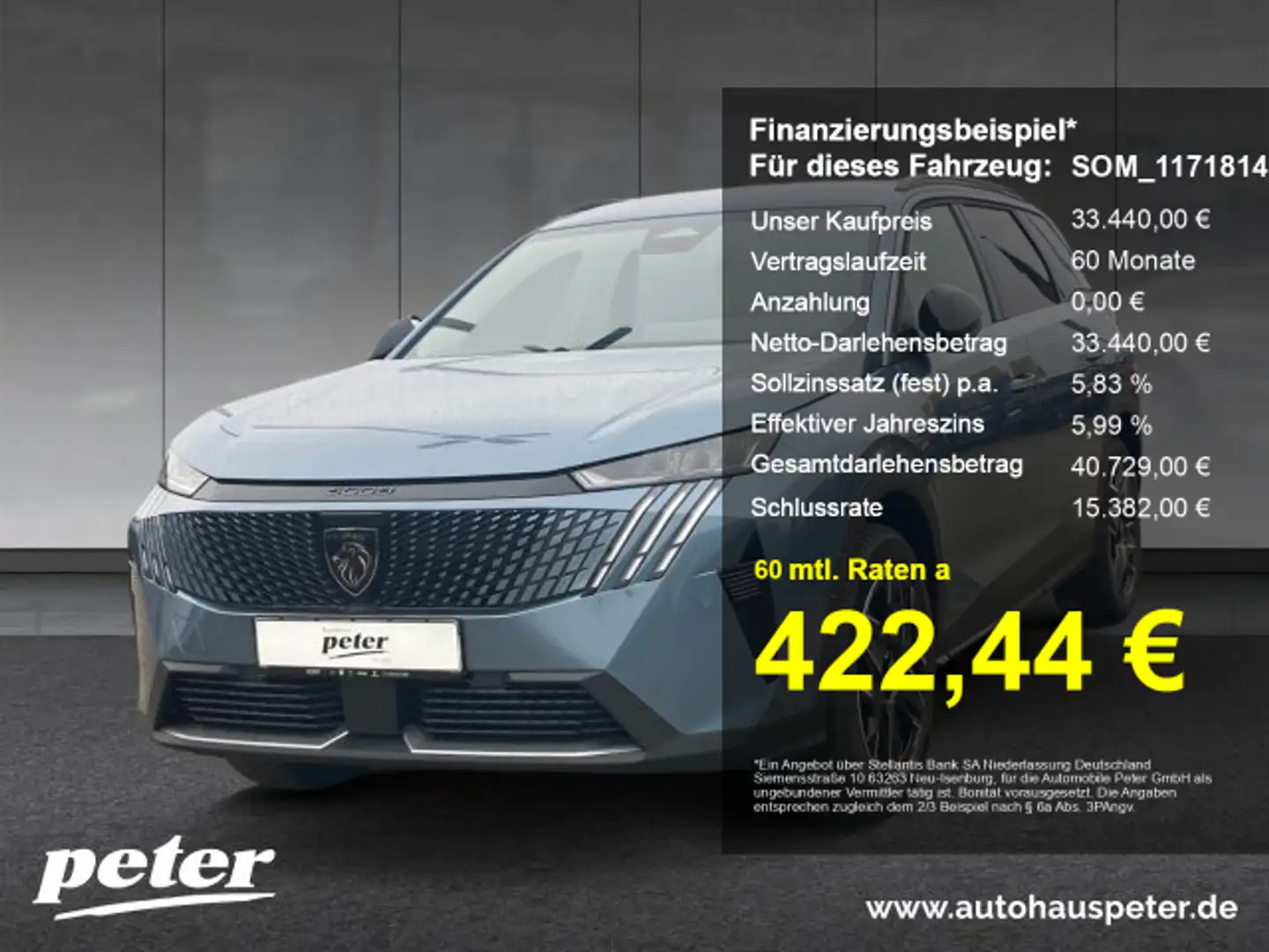 Peugeot 5008 5008 Allure 145 e-DSC 6 +Navi+Winter-Paket Blau - 1