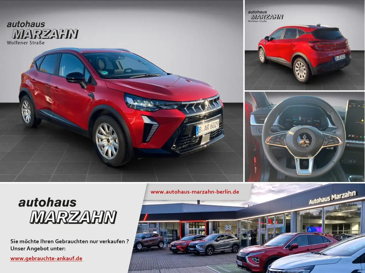 Mitsubishi ASX 1.0 T-Benziner Plus CarPlay/KlimAT/DAB/LED Roşu - 2