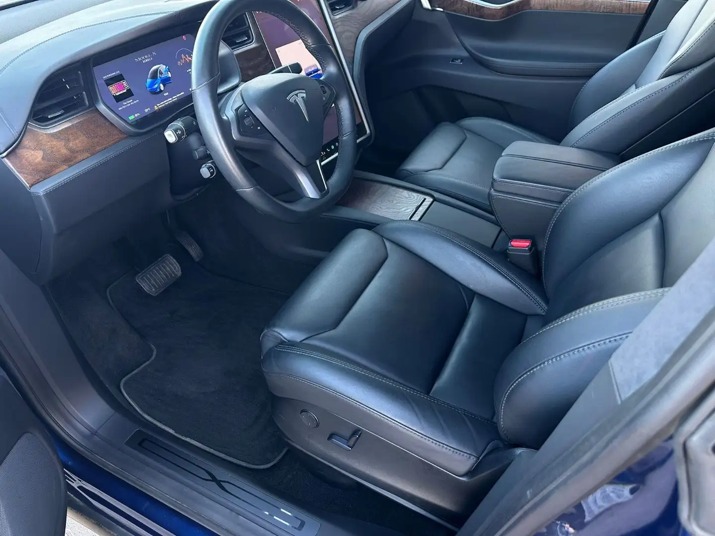 Tesla Model X 100D AWD Autopilot EAP LUFT LEDER AHK Blau - 2