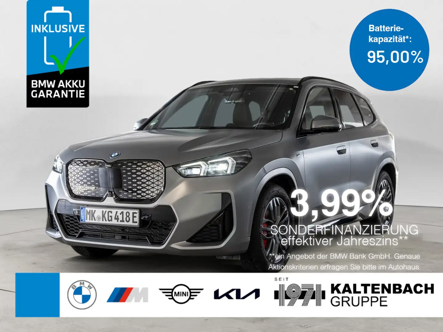 BMW iX1 xDrive 30 M-Sport Pro PANO AHK HUD 360° Grau - 1