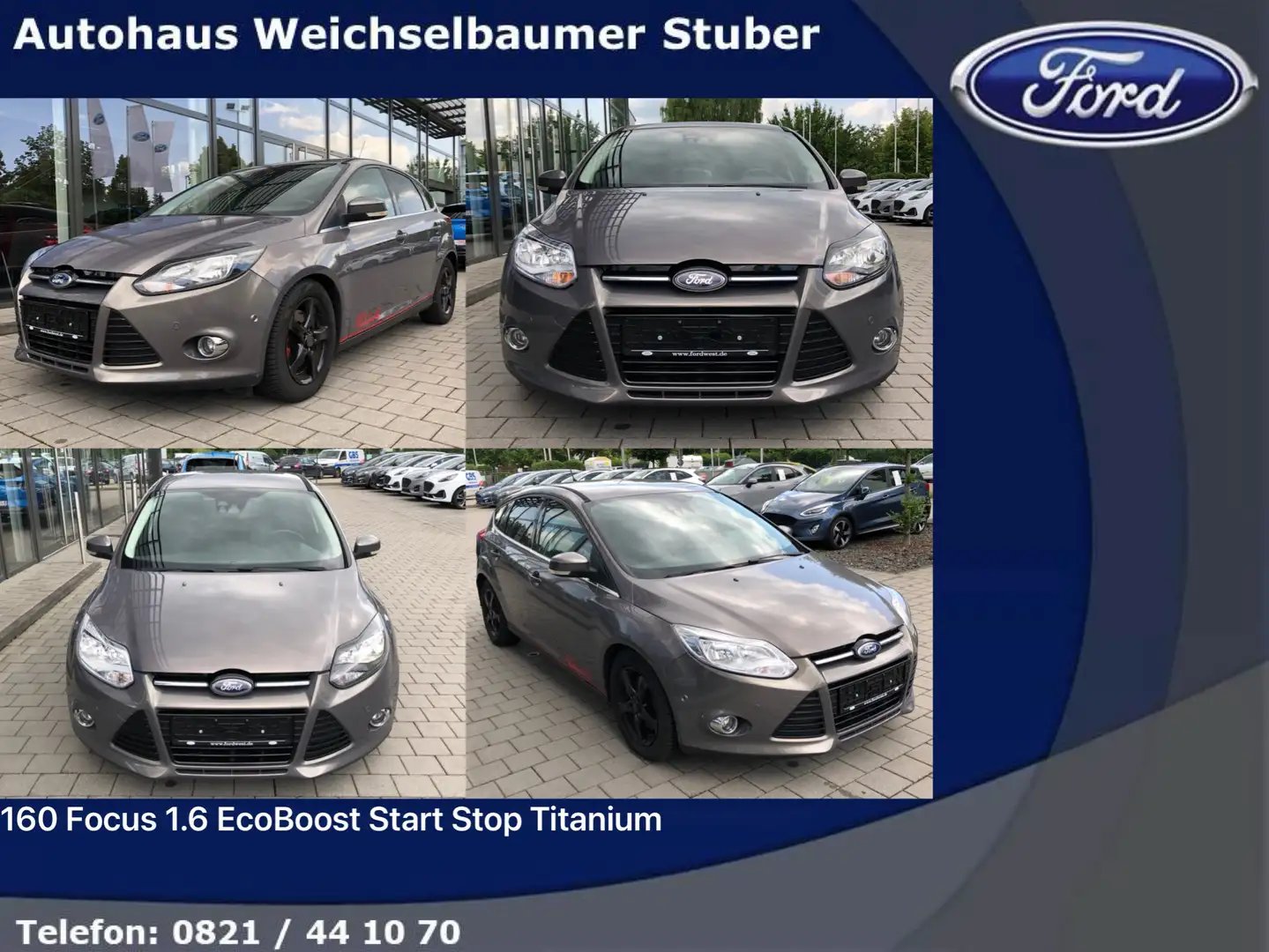 Ford Focus 160 Focus 1.6 EcoBoost Start Stop Titanium Marrone - 1