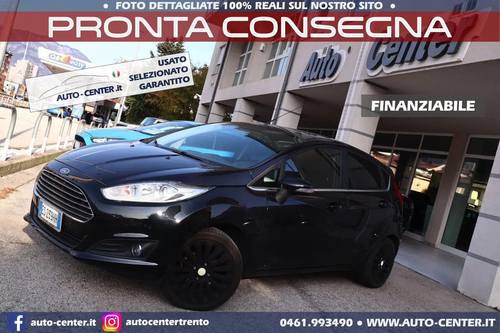 Ford Fiesta 1.0 80CV 5p Titanium Schwarz - 1