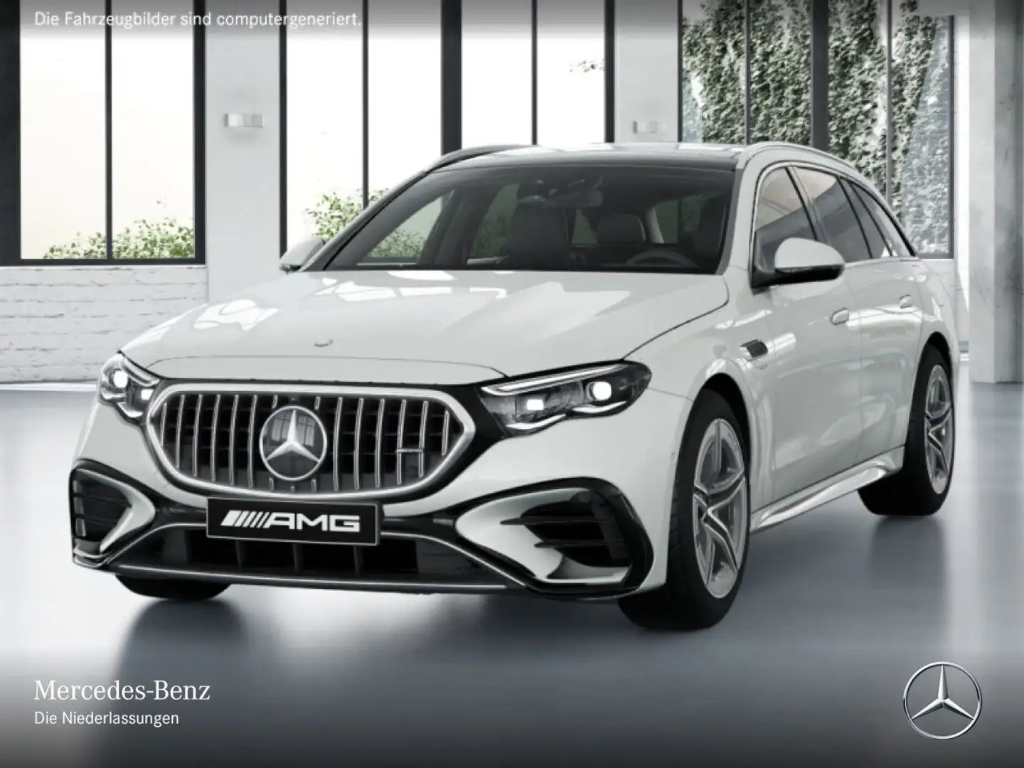 Mercedes-Benz E 53 AMG T 4M Hybrid Fahrass 360° Pano Distr. AHK Blanc - 2