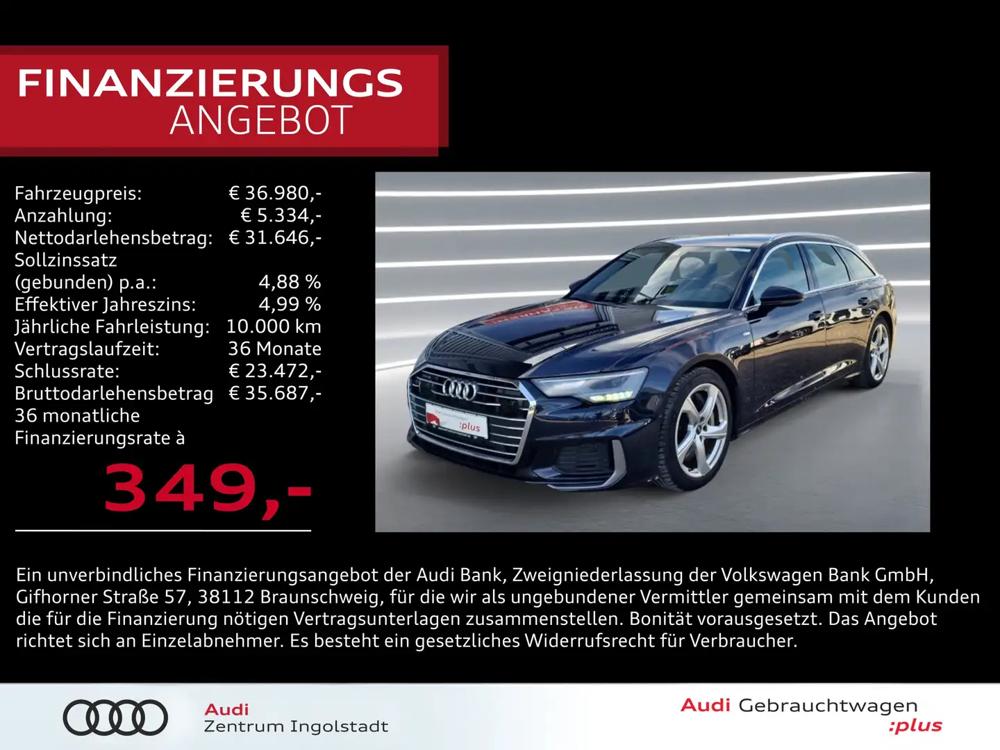 Audi A6 Avant 50 TFSI e qu 2x S line ACC Kamera Sport Blu/Azzurro - 1