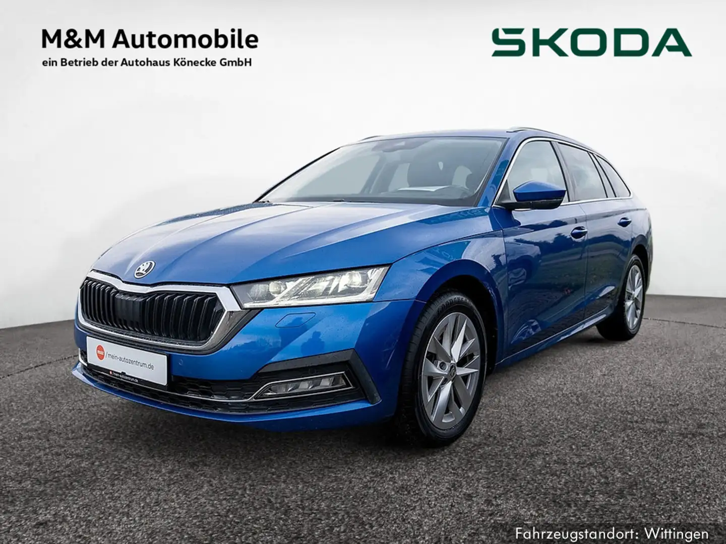 Skoda Octavia Combi 2.0 TDI Style AHK NAVI LED ACC Blau - 1