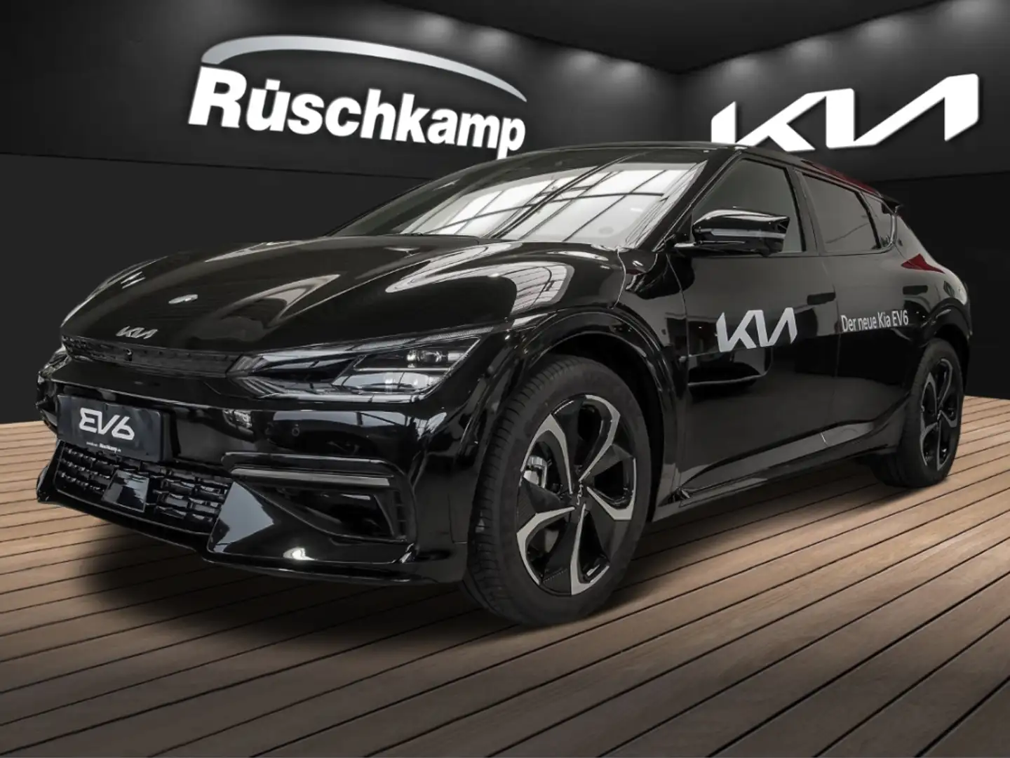 Kia EV6 GT Line Elektro Klima-Sitze 360-Kam Meridian-Sound Schwarz - 1