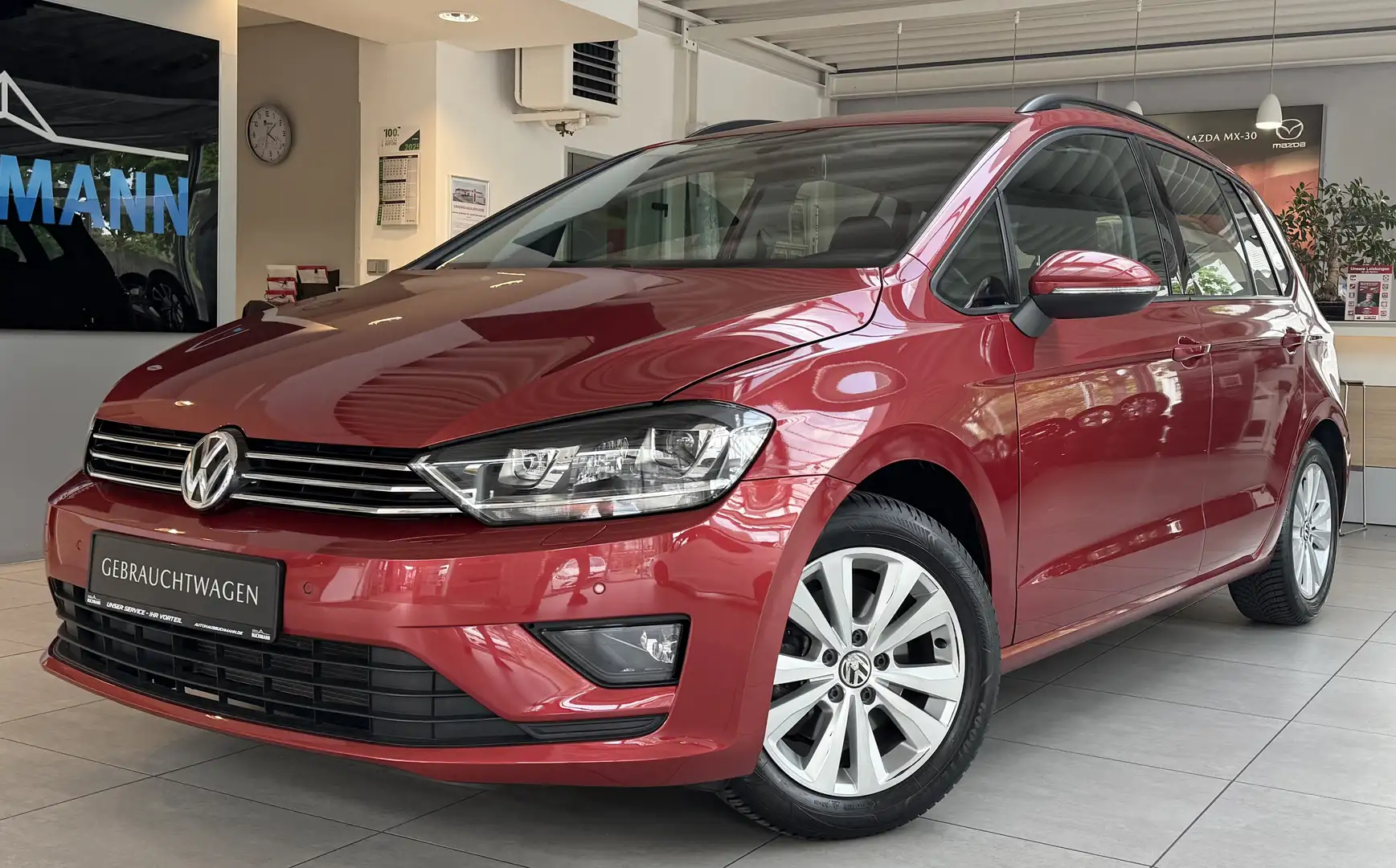 Volkswagen Golf Sportsvan Comfortline 2-Hand SHZ Bluetooth Klimaautomatik Piros - 1