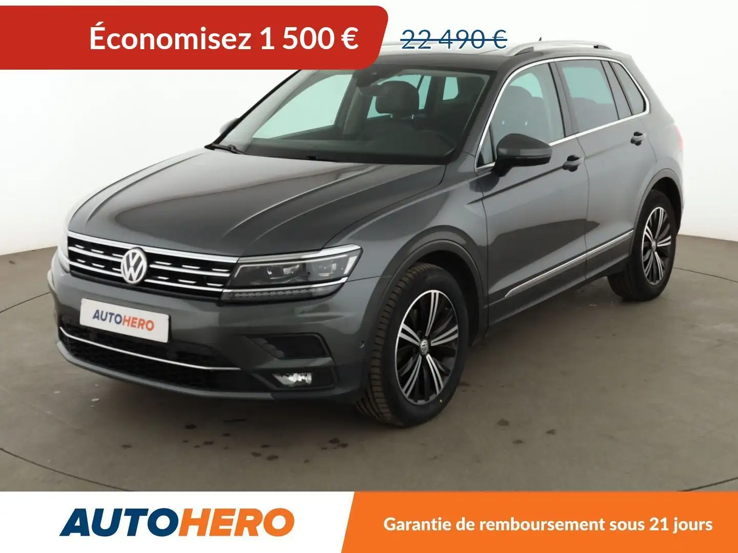 Volkswagen Tiguan 2.0 TDI BlueMotion Tech Carat Exclusive DSG7 Gris - 1