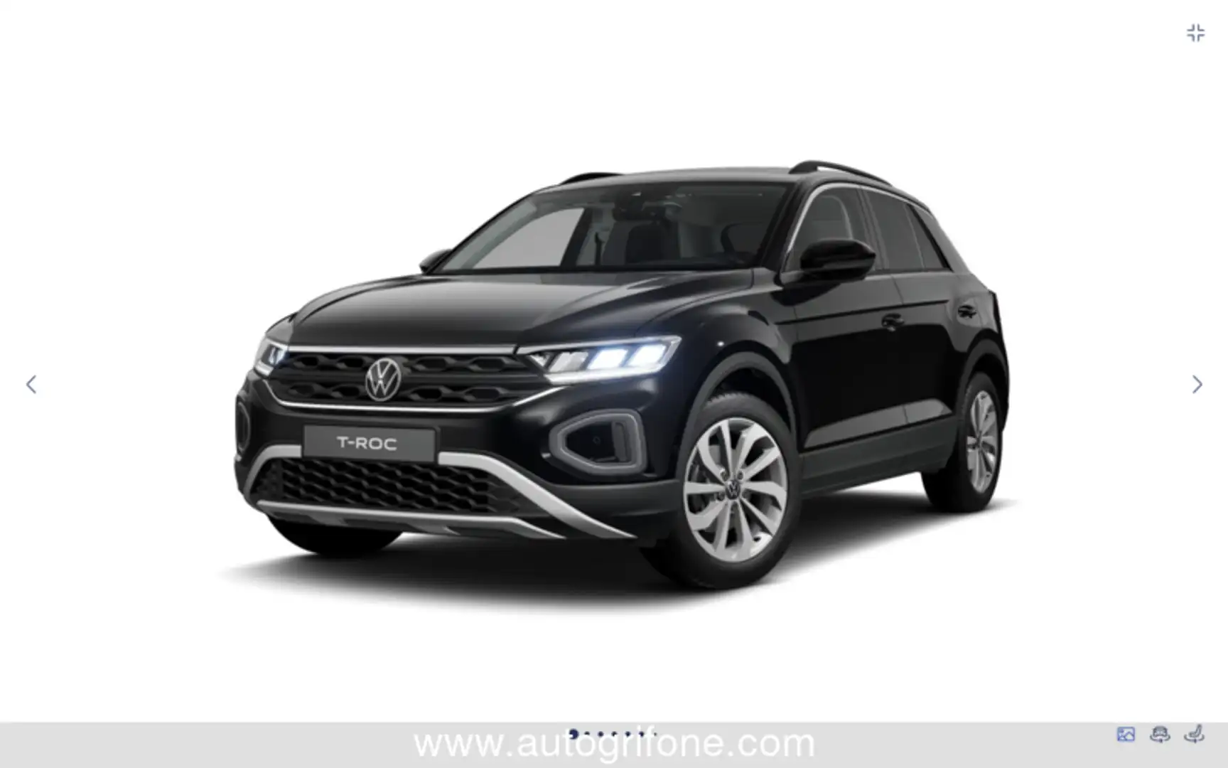 Volkswagen T-Roc 1.0 TSI Edition Plus PROMOZIONE PRONTA CONSEGNA Nero - 2