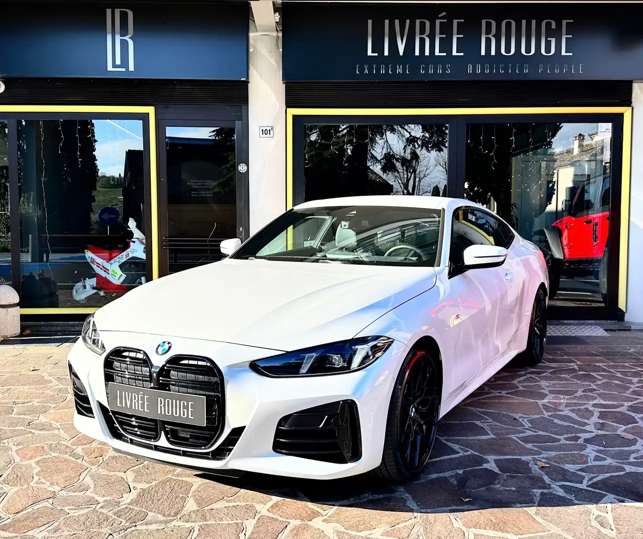 BMW 420 420d Coupe mhev 48V xdrive MSport auto Weiß - 1