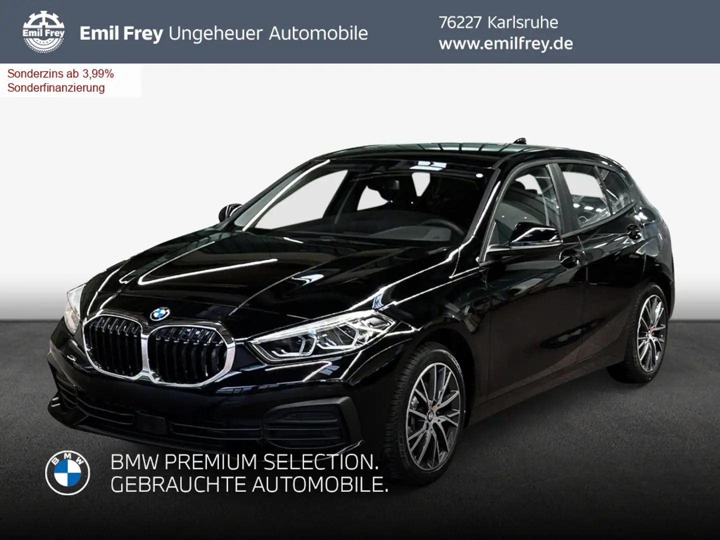 BMW 120 d xDrive Aut. Advantage Schwarz - 1