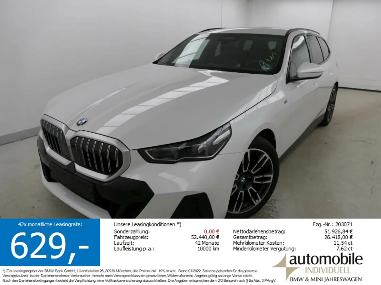 BMW 520 i AT M Sport LED ACC AHK DAB Hifi Parkas Sthz Weiß - 1