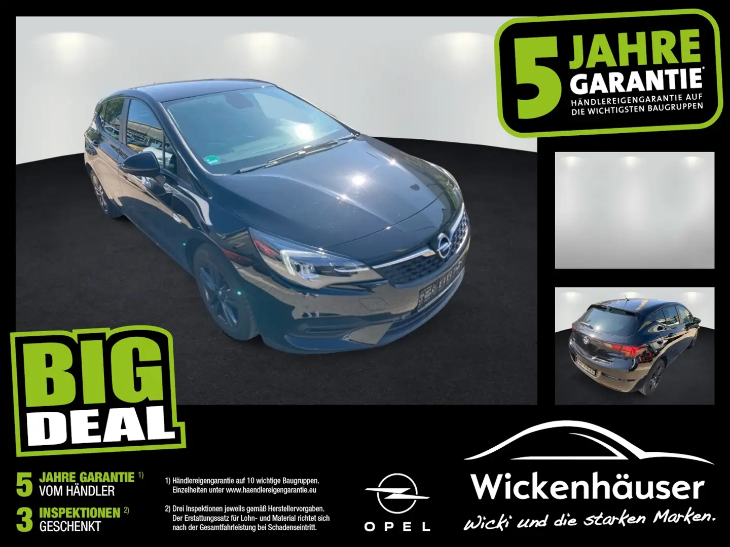 Opel Astra K 1.2 Turbo Edition LED W-Paket Kamera Noir - 1
