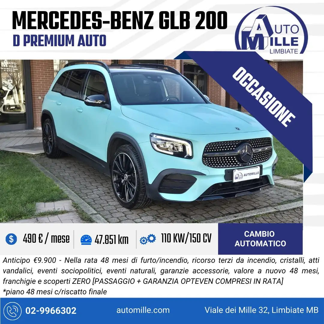 Mercedes-Benz GLB 200 200 d Premium auto Weiß - 1