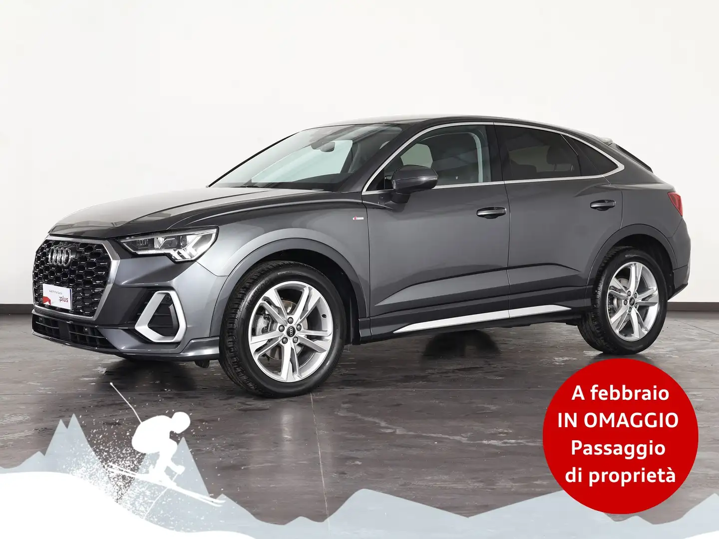 Audi Q3 sportback 35 2.0 tdi s line edition s-tronic Gris - 1