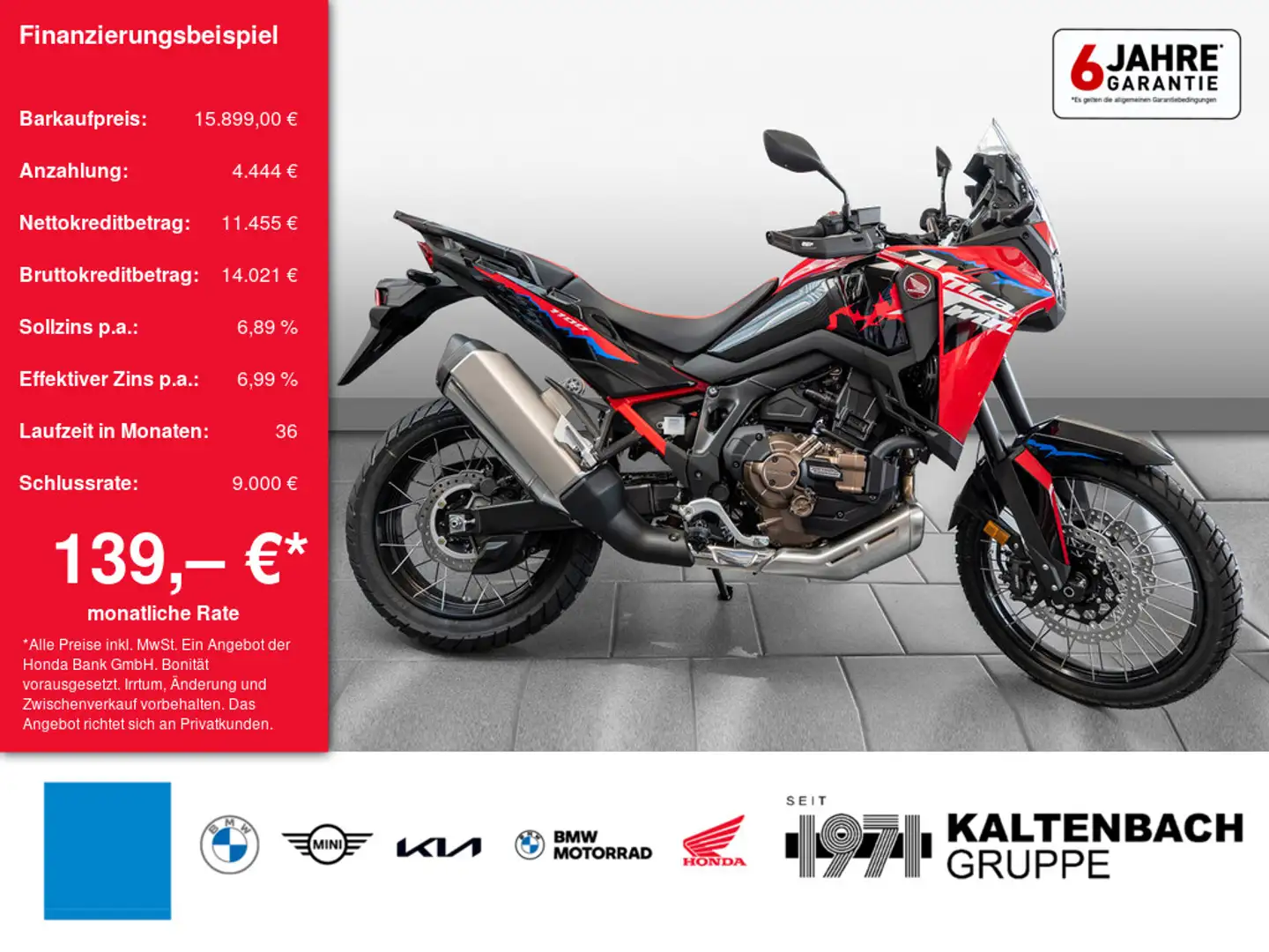 Honda CRF 1100 L Africa Twin DCT Piros - 1