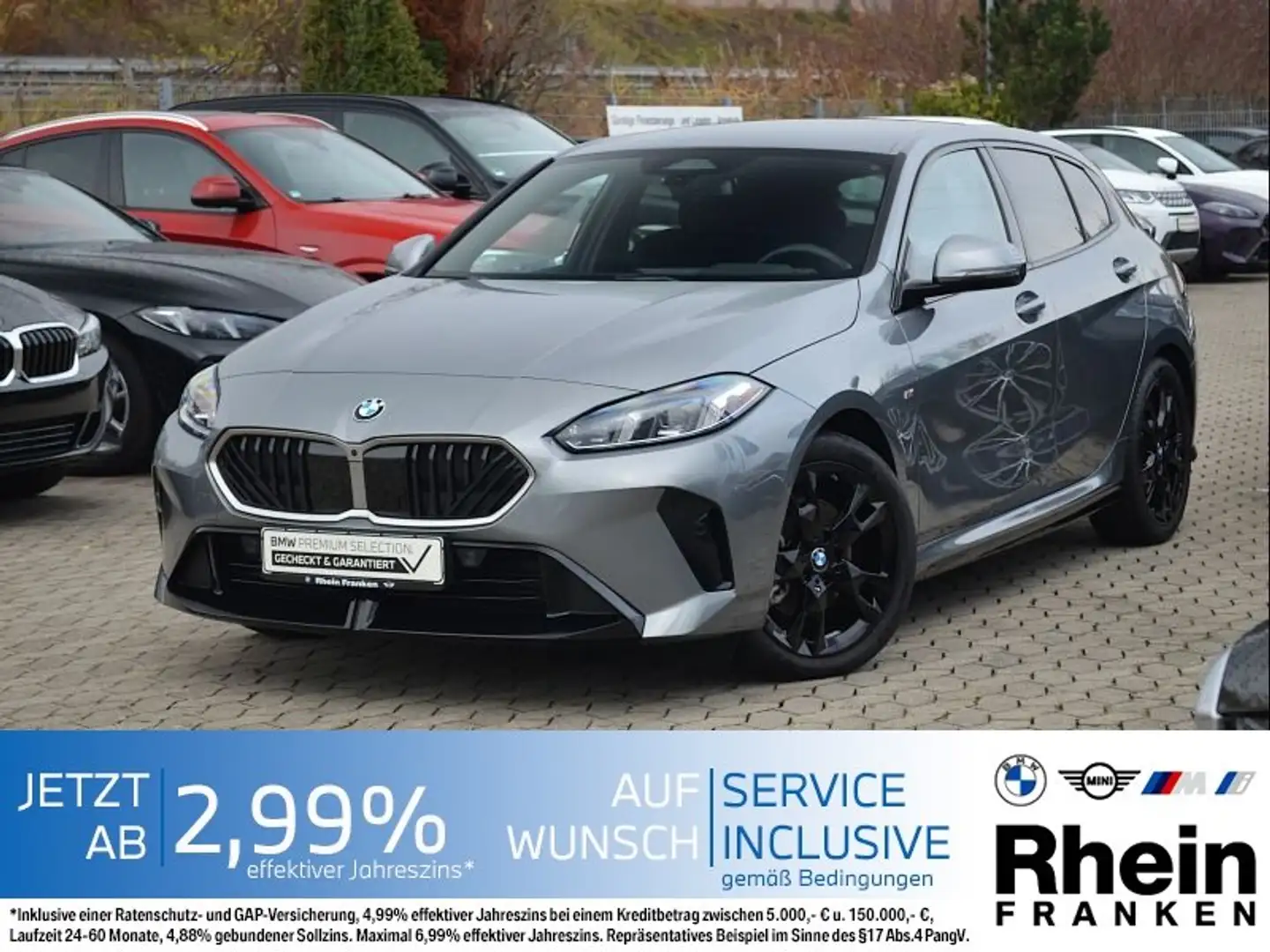 BMW 120 d M Sport LiveCptProf.Ad.LED.AHK.ACC.360° uvm Grau - 1