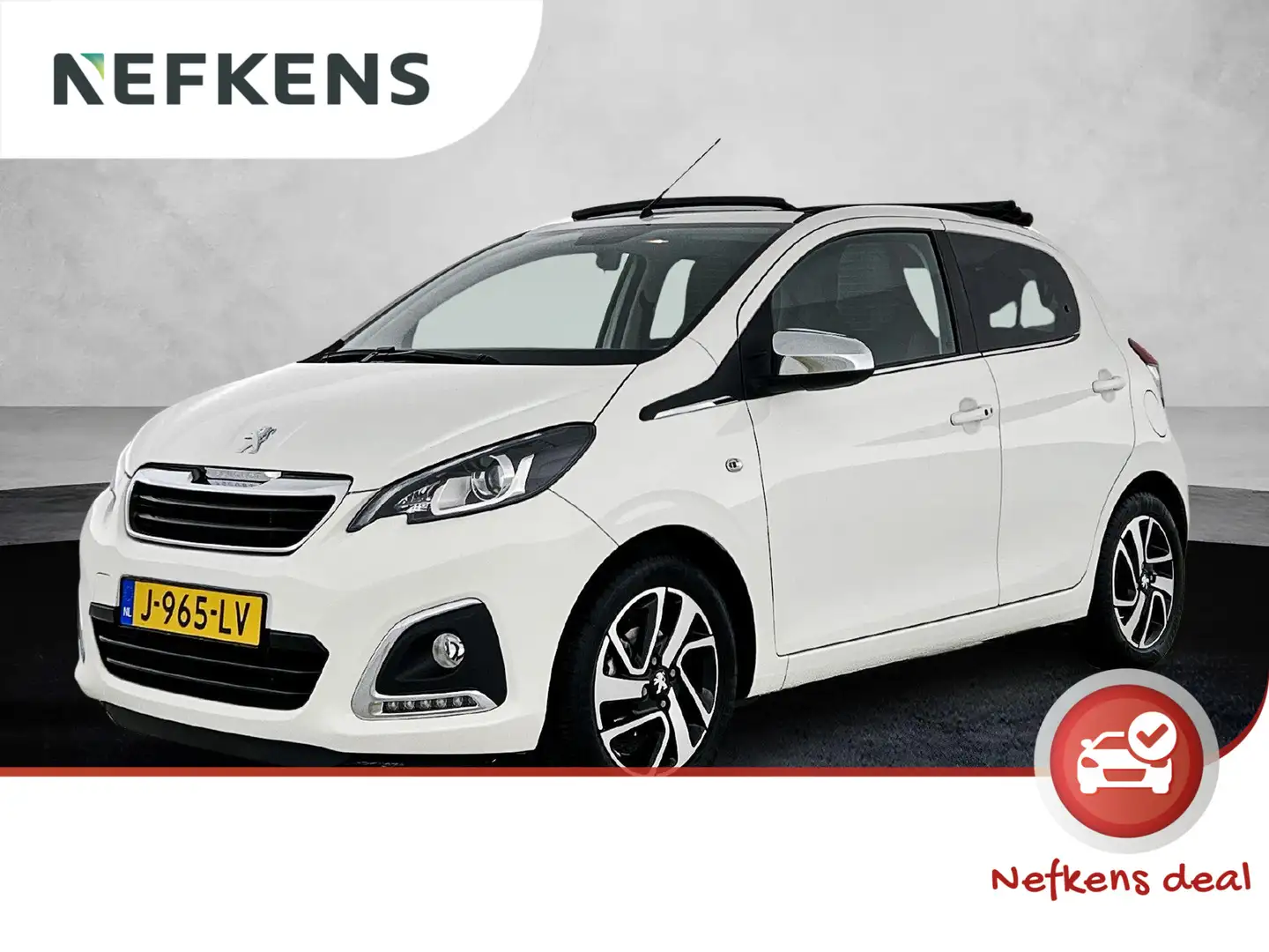 Peugeot 108 Allure TOP! 72pk | Lage kilometerstand! | Navigati Blanc - 1