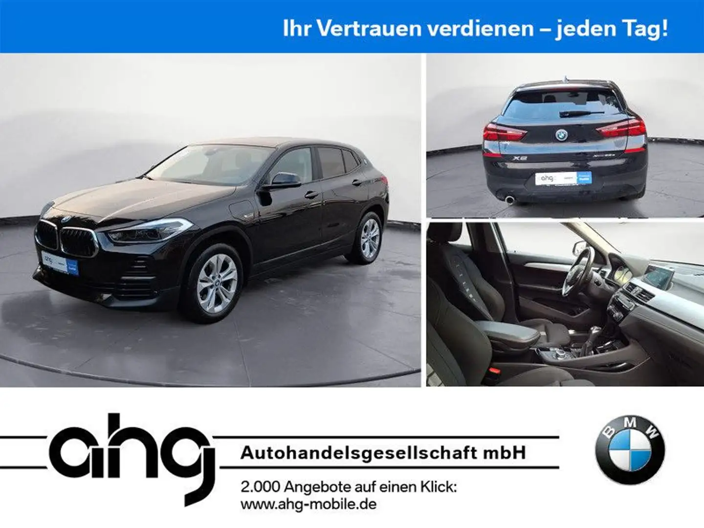 BMW X2 xDrive25e Advantage Steptronic Aut. Klimaaut. Schwarz - 1