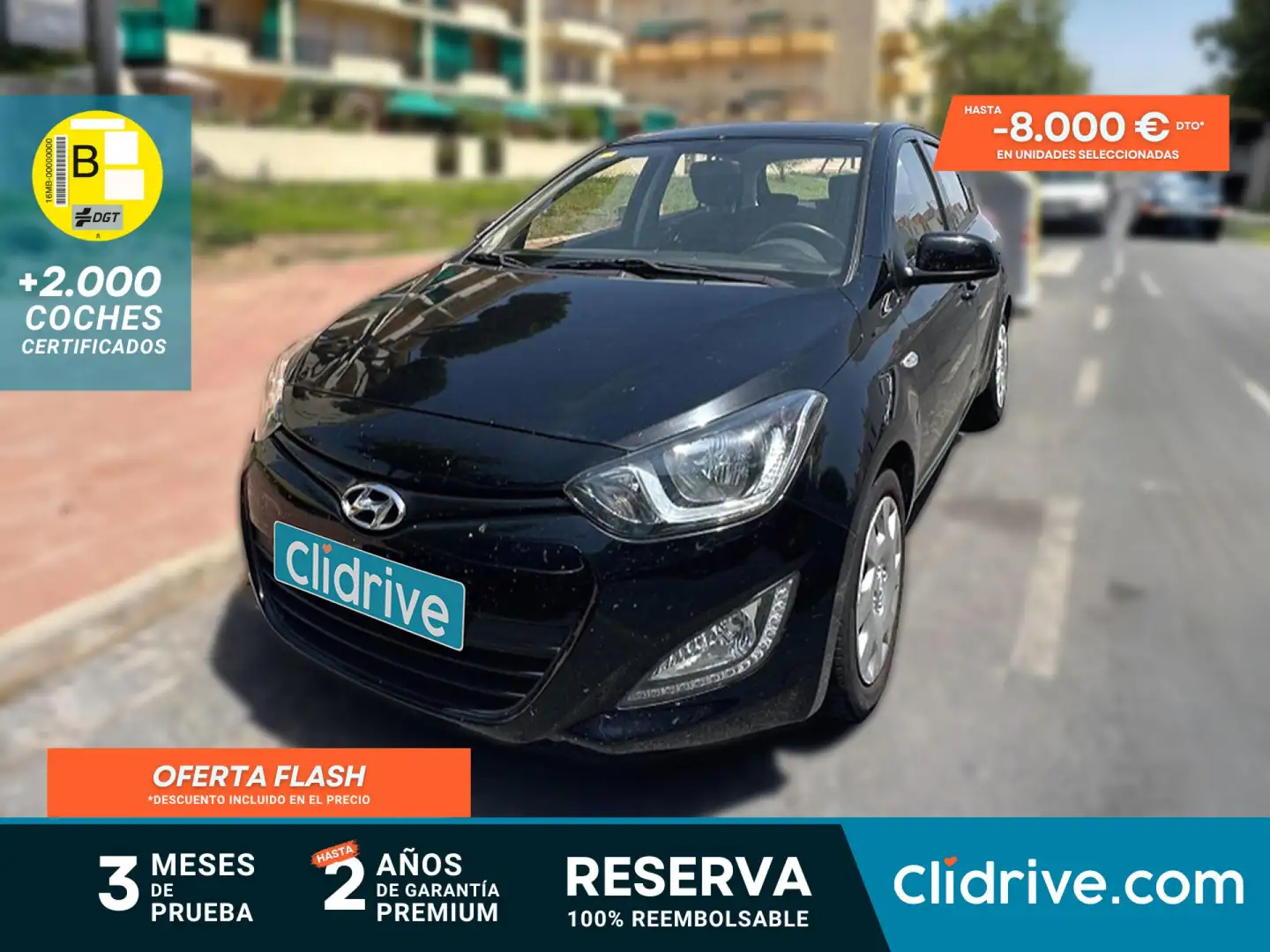 Hyundai i20 1.4CRDI City S Negro - 1