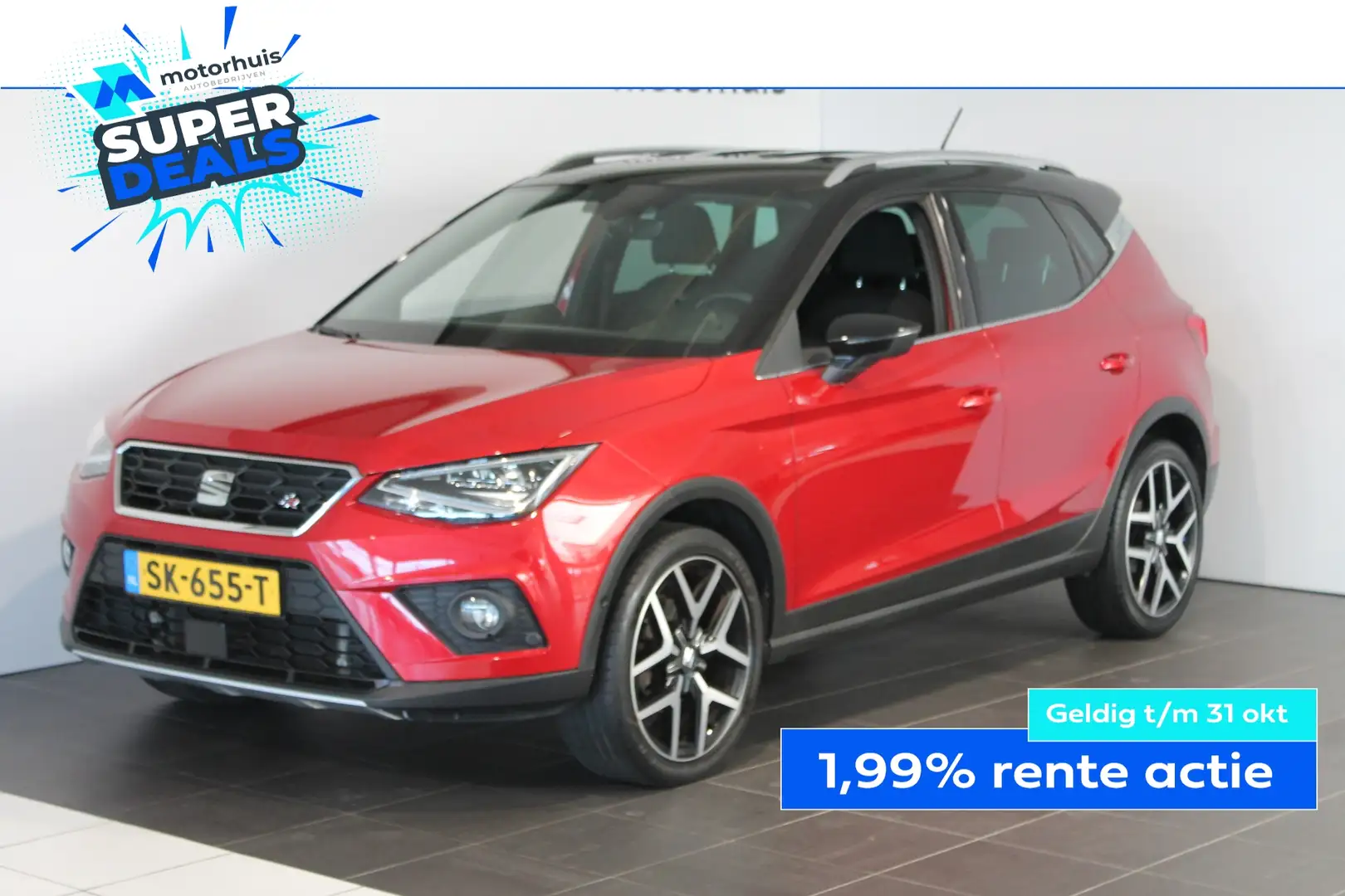 SEAT Arona 1.0 TSI 115PK FR BUSINESS INTENS FULL LED NAVI PDC Rouge - 1