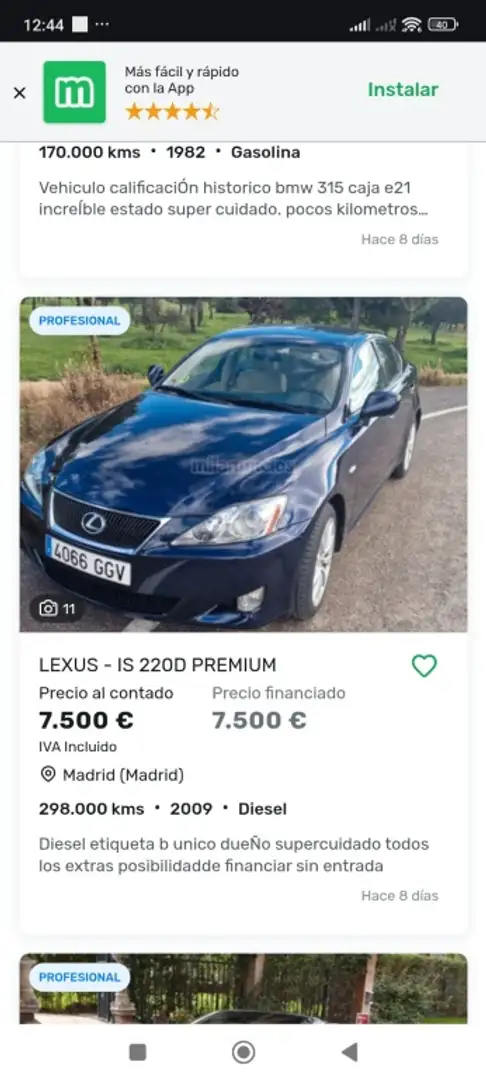 Lexus IS 220d Premium Cambio 2.9 Albastru - 1