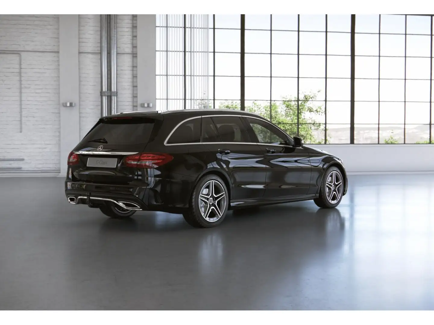 Mercedes-Benz C 300 d 4M T AMG-Line AHK Parktr. Sitzh. Tempom. Schwarz - 2