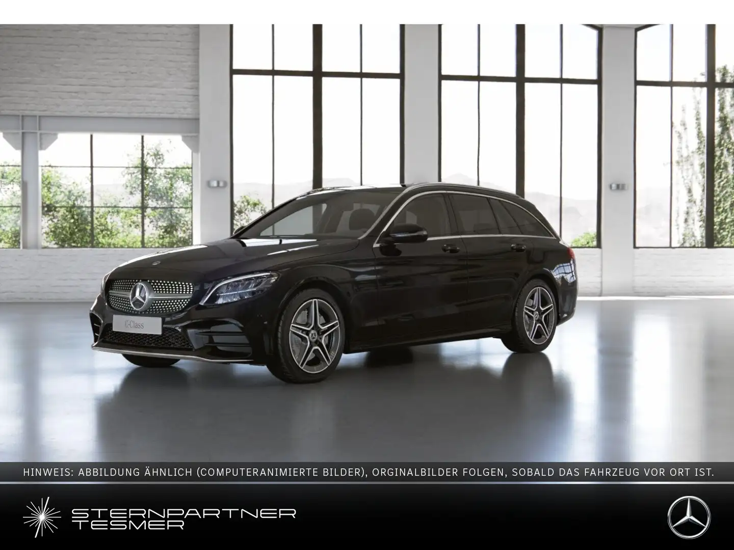 Mercedes-Benz C 300 d 4M T AMG-Line AHK Parktr. Sitzh. Tempom. Schwarz - 1