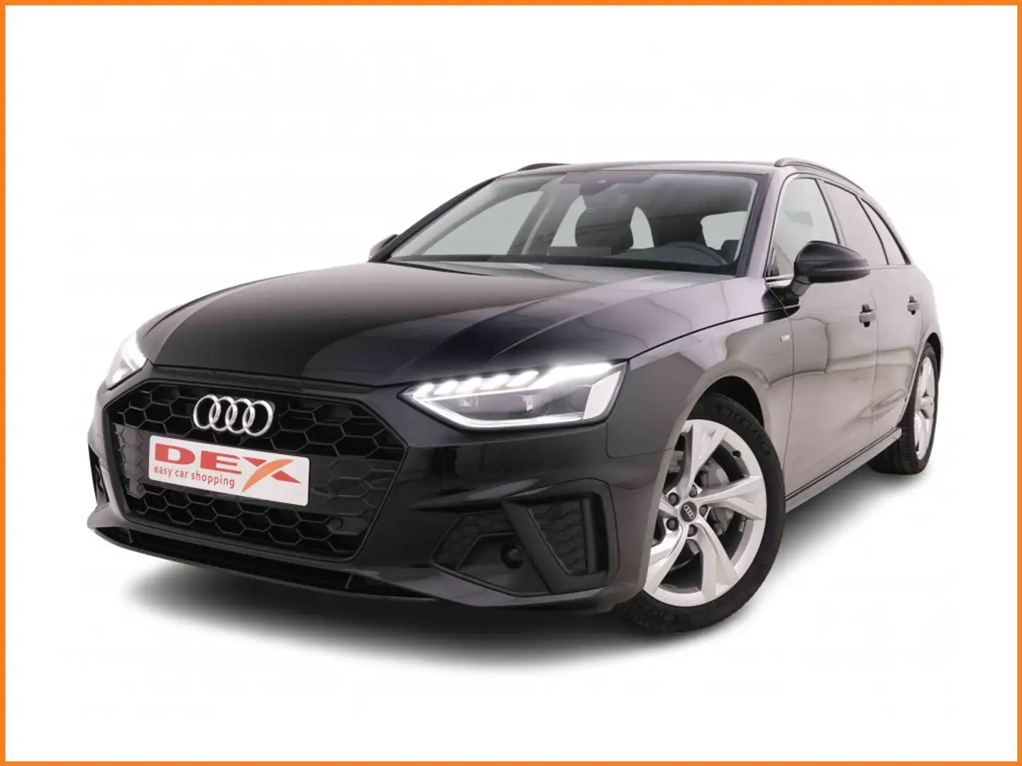 Audi A4 40 TDi 204 AT Avant S-Line Shadow + Pano + GPS Plu Zwart - 1