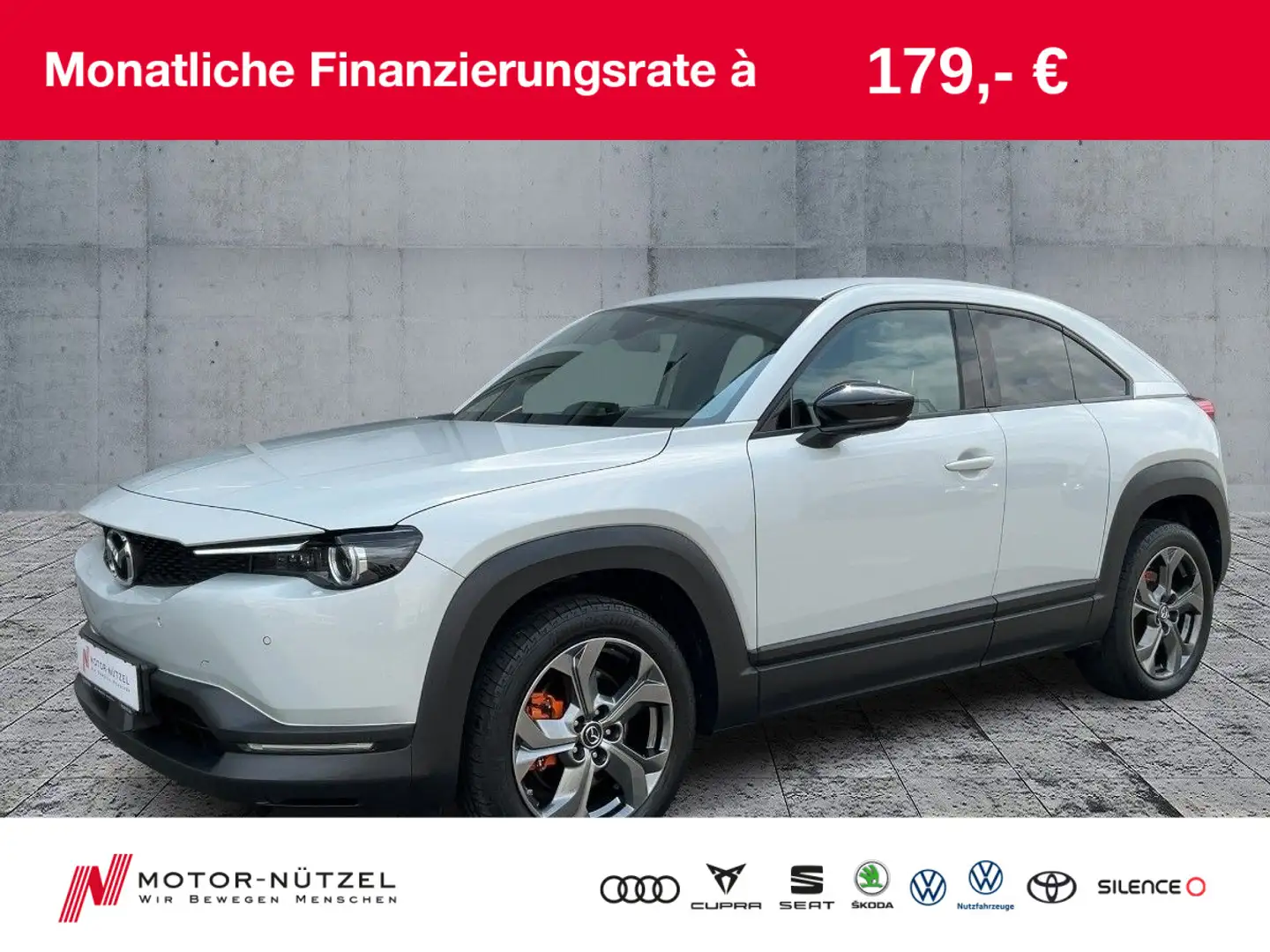 Mazda MX-30 e-SKYACTIV LED+NAV+ACC+APP+SHZ+RFK+HuD+18" Weiß - 1