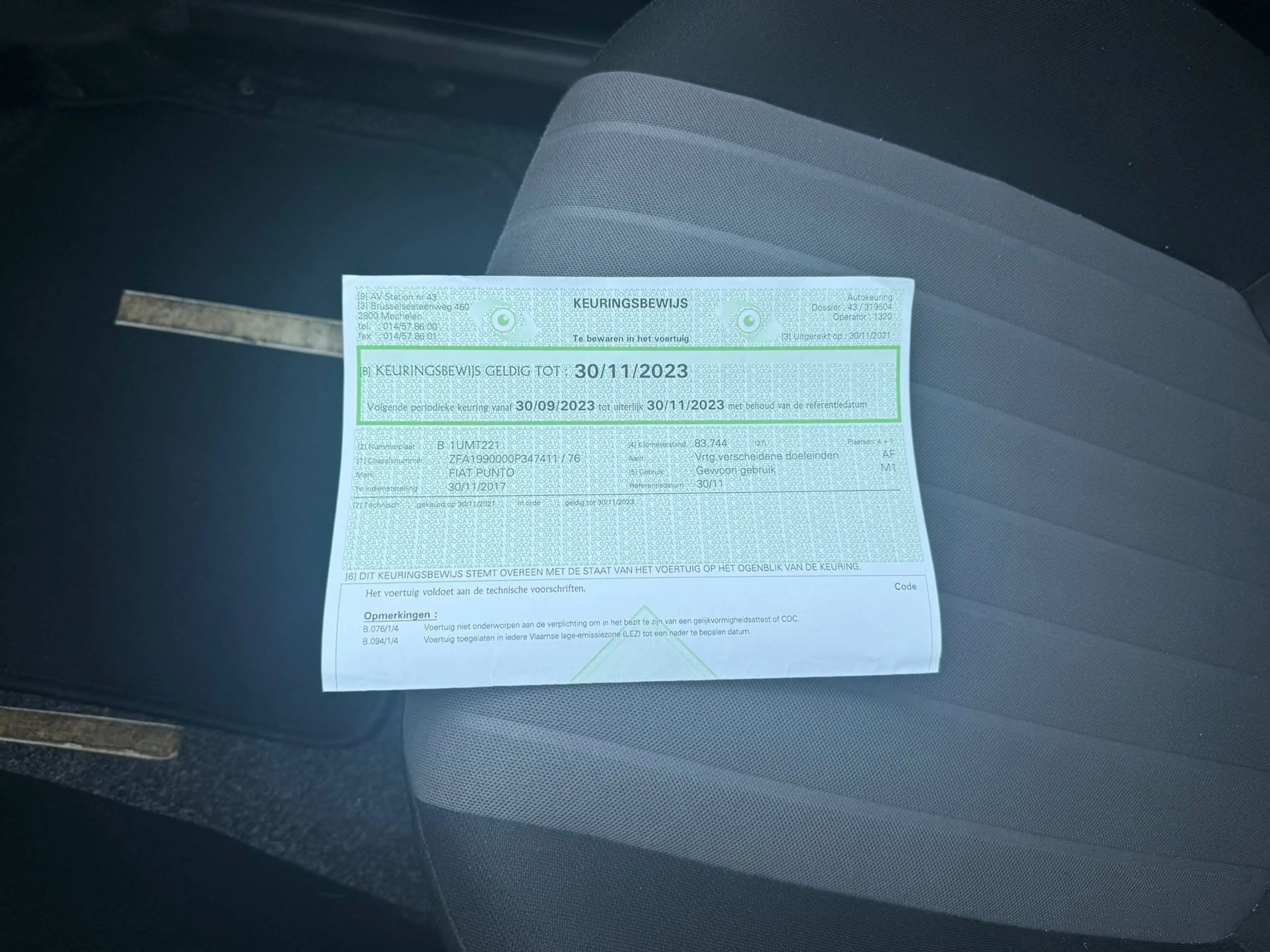 Fiat Punto 1.2i Easy**12M GARANTIE** — photo 15