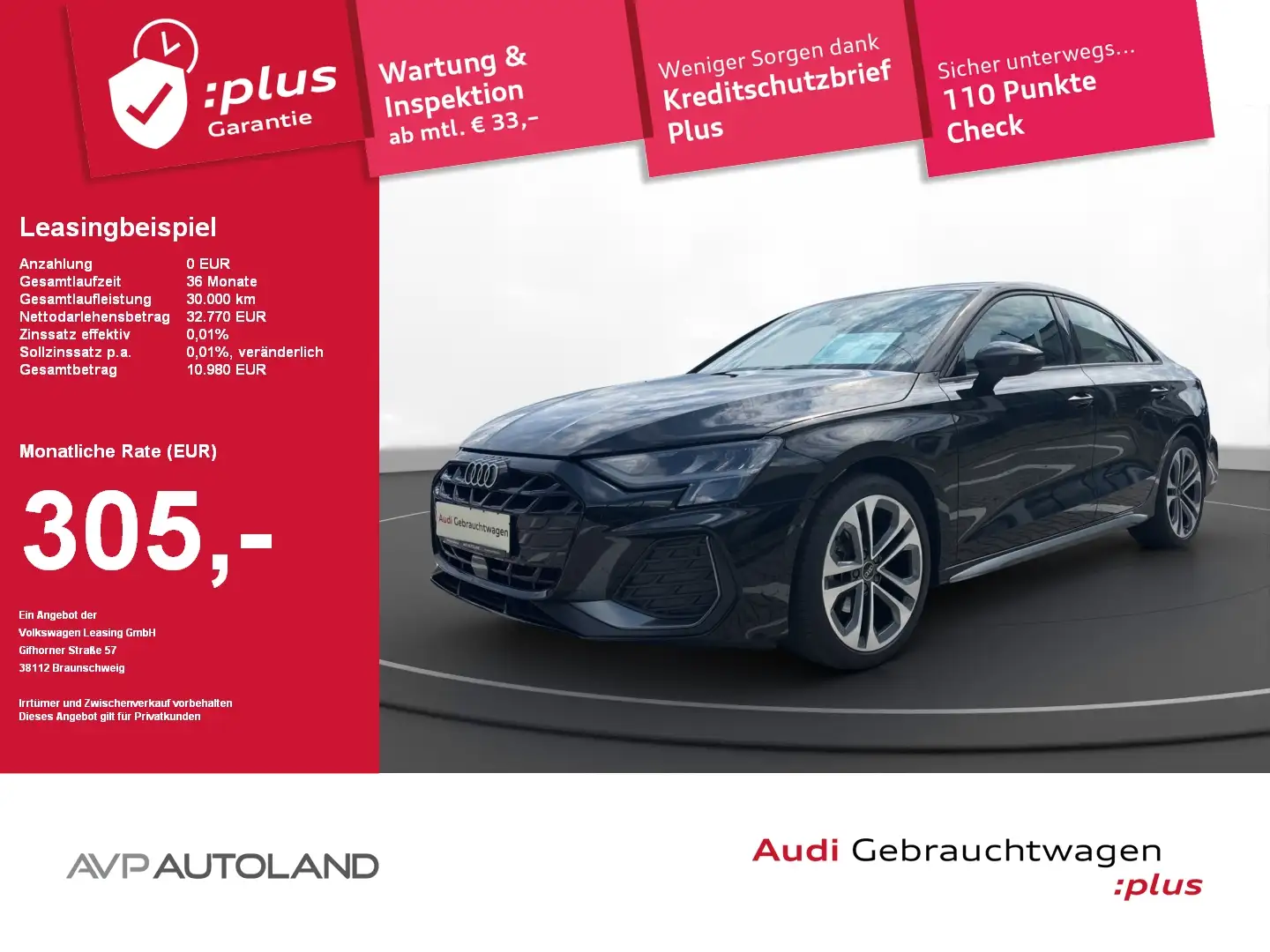 Audi A3 Limousine 35 TFSI S tronic S line Facelift Negru - 1