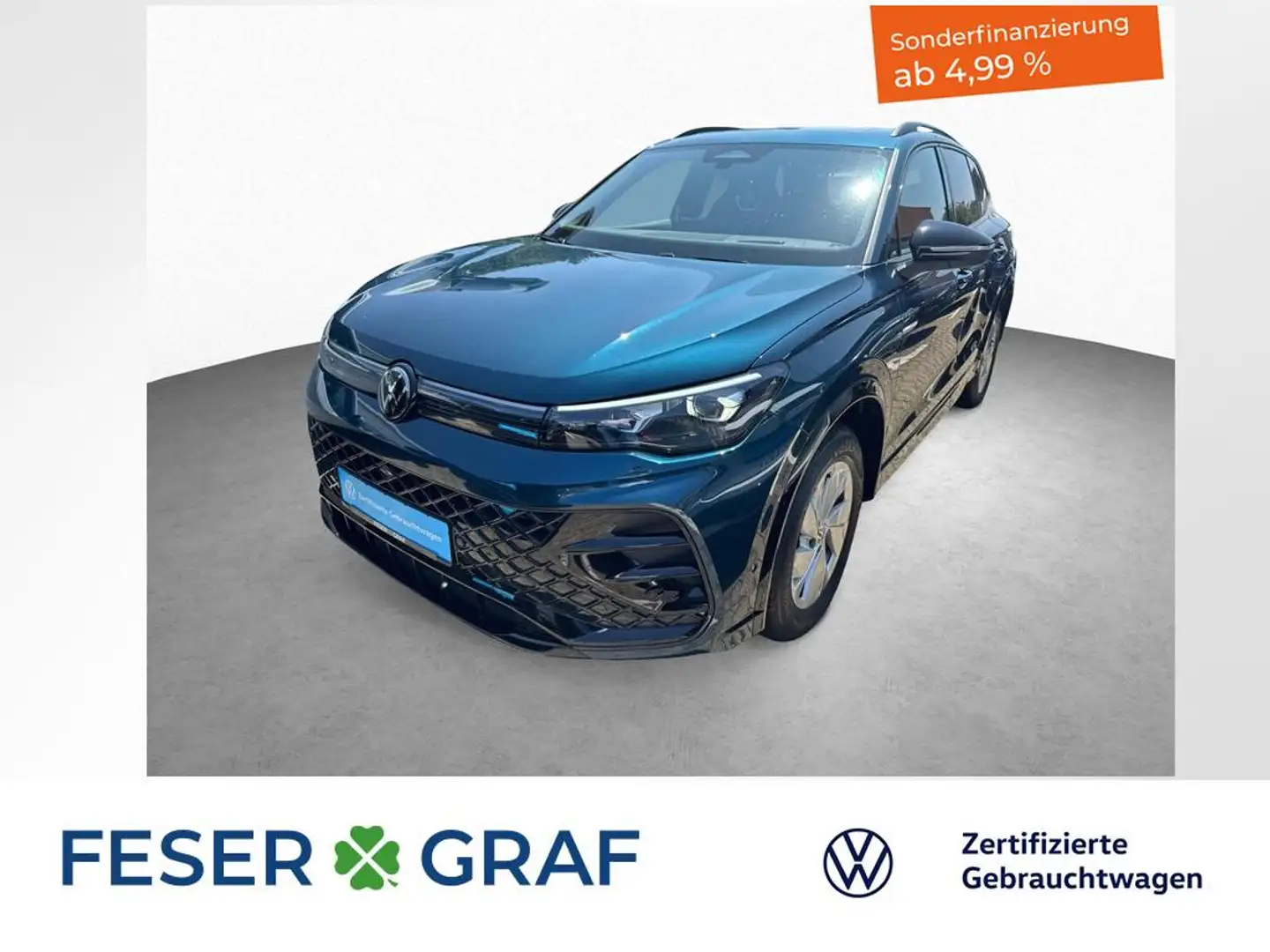Volkswagen Tiguan R-Line 2.0 l TDI 7-DSG 4MOTION AHK HUD Blau - 1