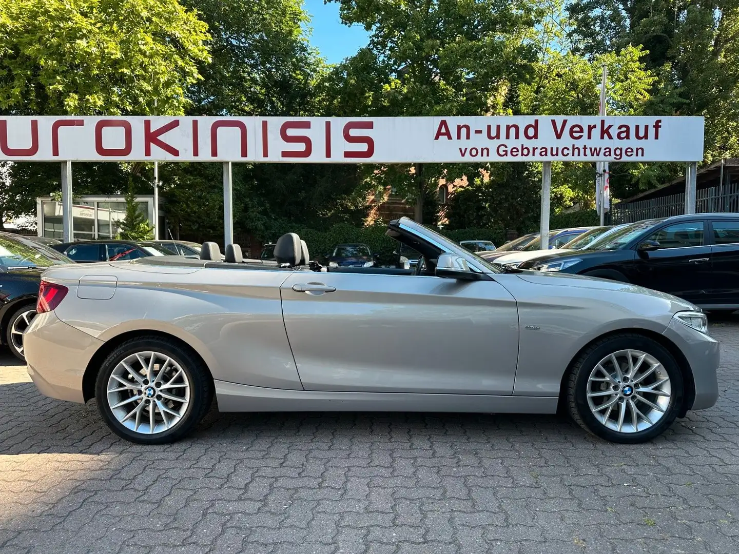 BMW 218 i Cabrio Luxury Line*LEDER*BI-XENON*NAVI*PDC* Argintiu - 1