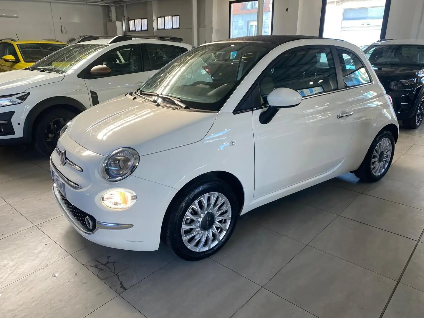 Fiat 500C 500C 1.0 hybrid 70cv KM REALI UFF. STELLANTIS Blanc - 2