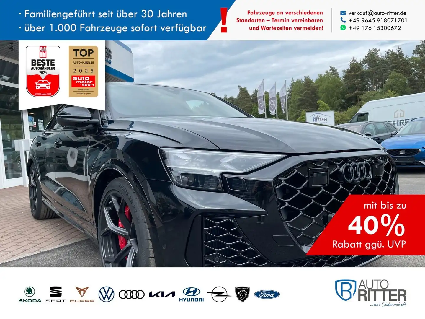 Audi RS Q8 RS Q8 RSQ8 performance Keramik AHK|ACC|Pano|H... Noir - 1