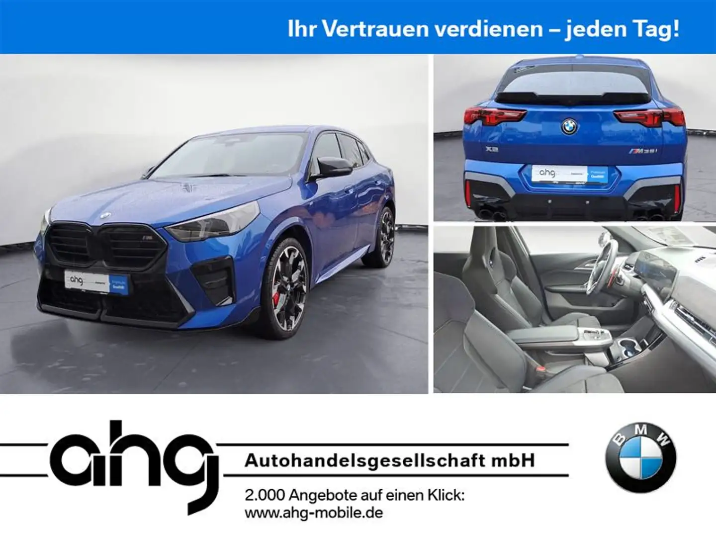 BMW X2 M35i xDrive Steptronic DCT Navi DSG Bluetooth Blau - 1