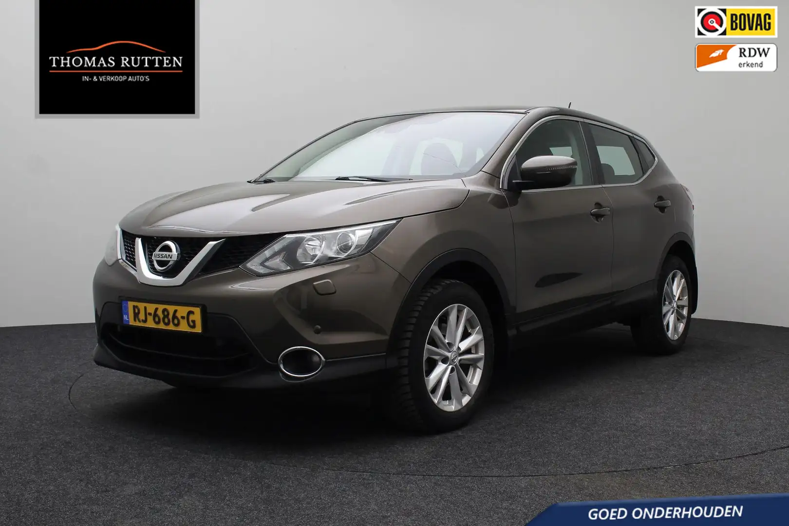 Nissan Qashqai 1.2 N-Vision 2017 Navigatie | Camera | Bluetooth | Brun - 1