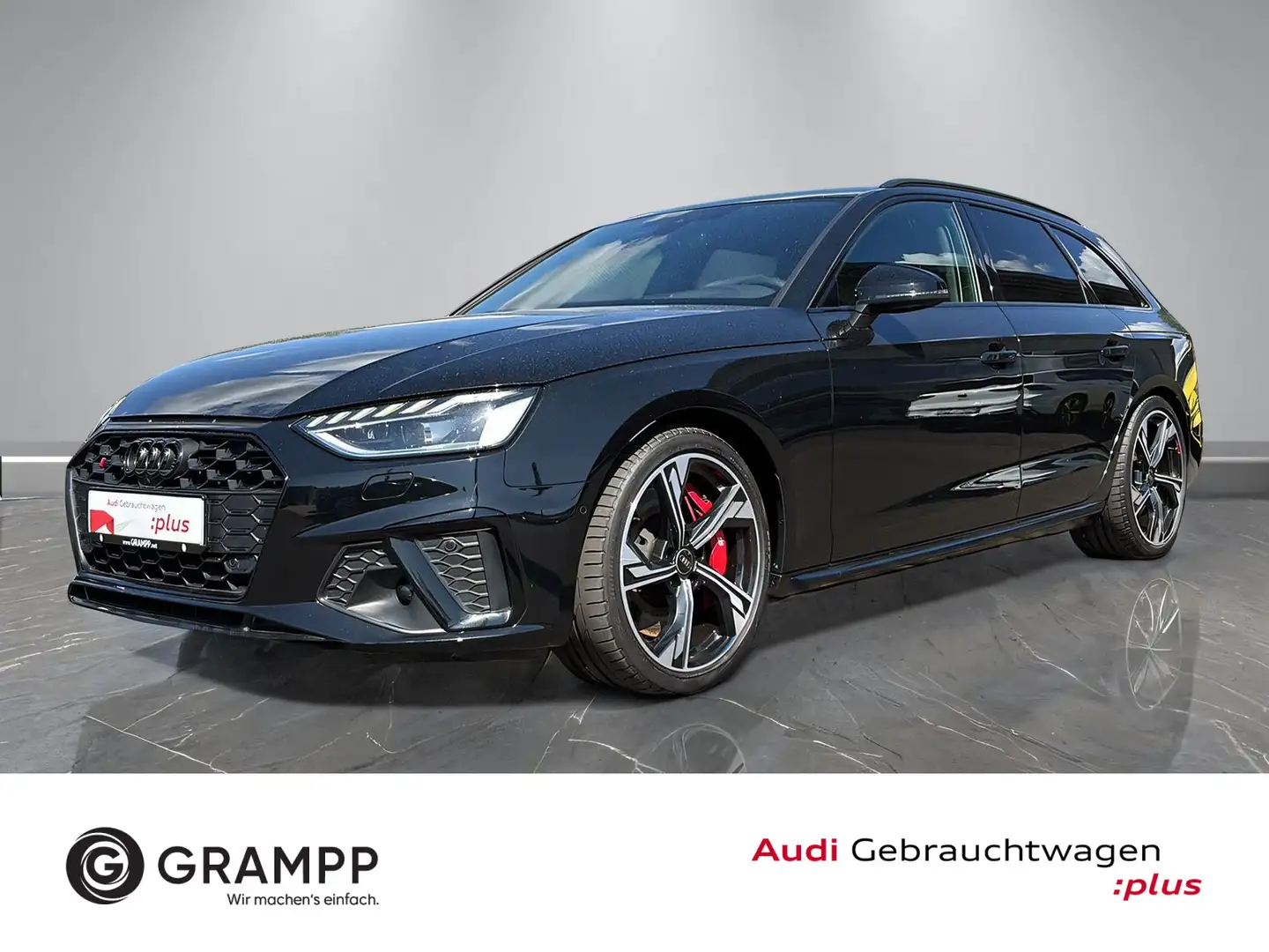 Audi S4 TDI +AHK+LEDER+MATRIX+ACC+KAMERA+ Schwarz - 1