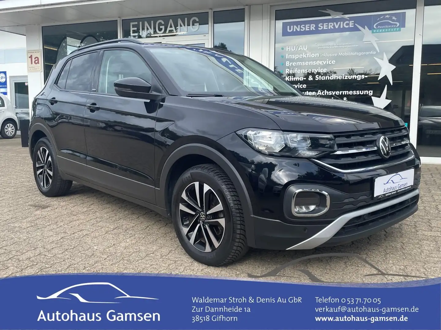 Volkswagen T-Cross 1.0 TSI United ALU/Winter/ACC Zwart - 1