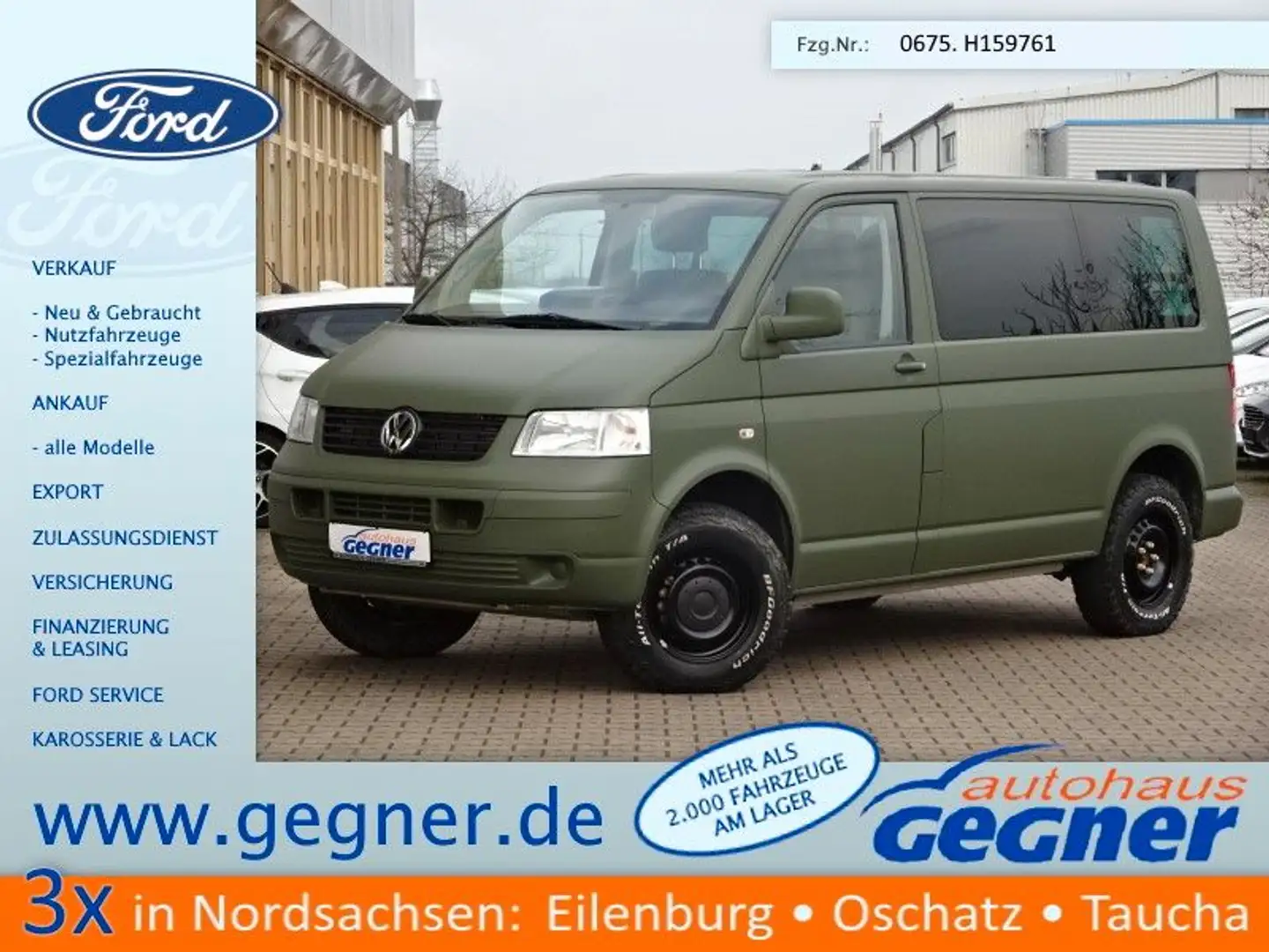 Volkswagen T5 Kombi 2,5 TDI 4Motion Widder Seikel Klima Verde - 1
