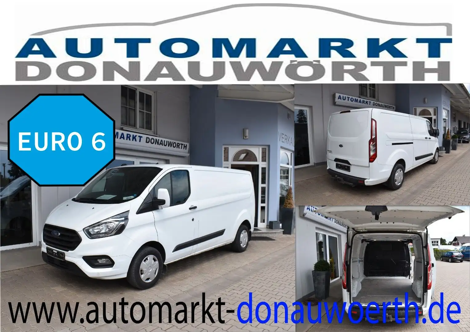 Ford Transit Custom Kasten 300 L2 Trend Klima Tempoma Weiß - 1