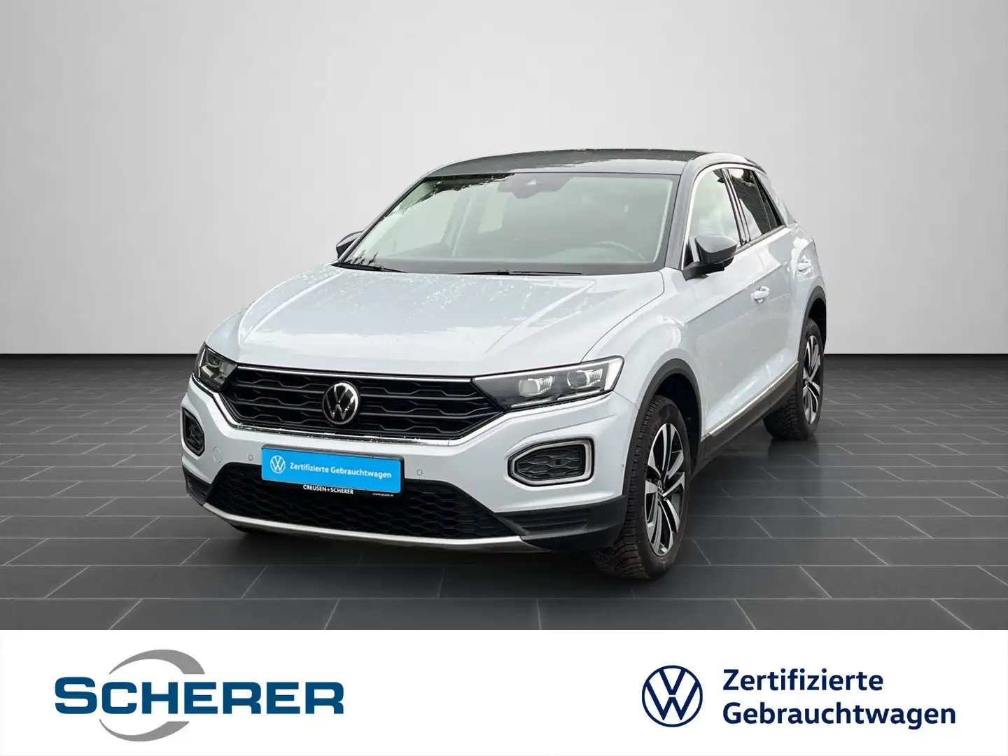 Volkswagen T-Roc 1.5 TSI Style OPF SHZ NAVI ACC LED Blanc - 1