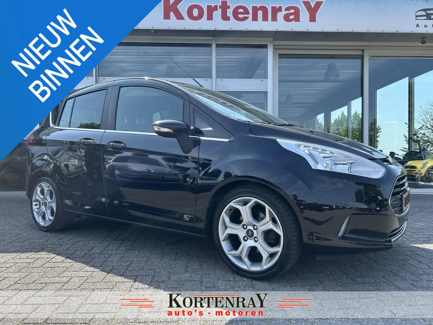 Ford B-Max 1.0 EcoBoost Titanium 100% dealer/panoramadak/bomv Zwart - 1
